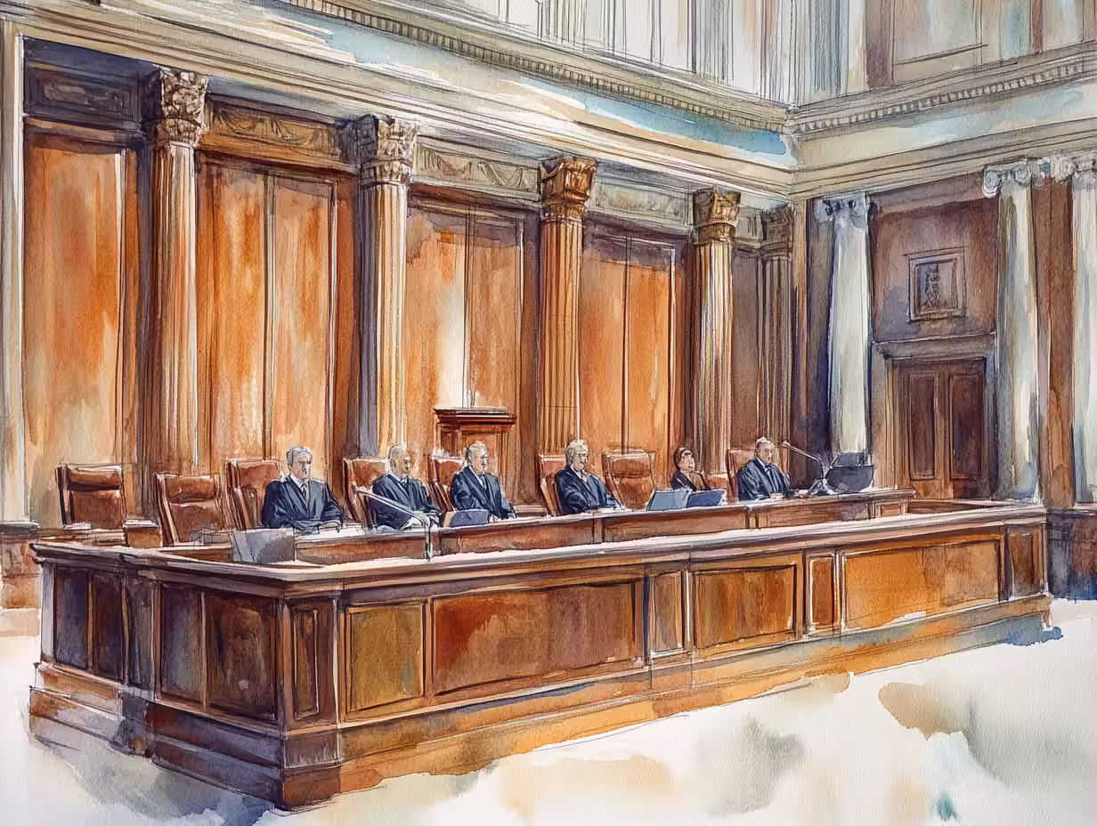 Utah State Capital justices seated in court