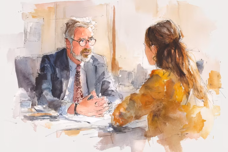 A lawyer discussing the merits of a Utah Appellate Mediation resolving an appeal.